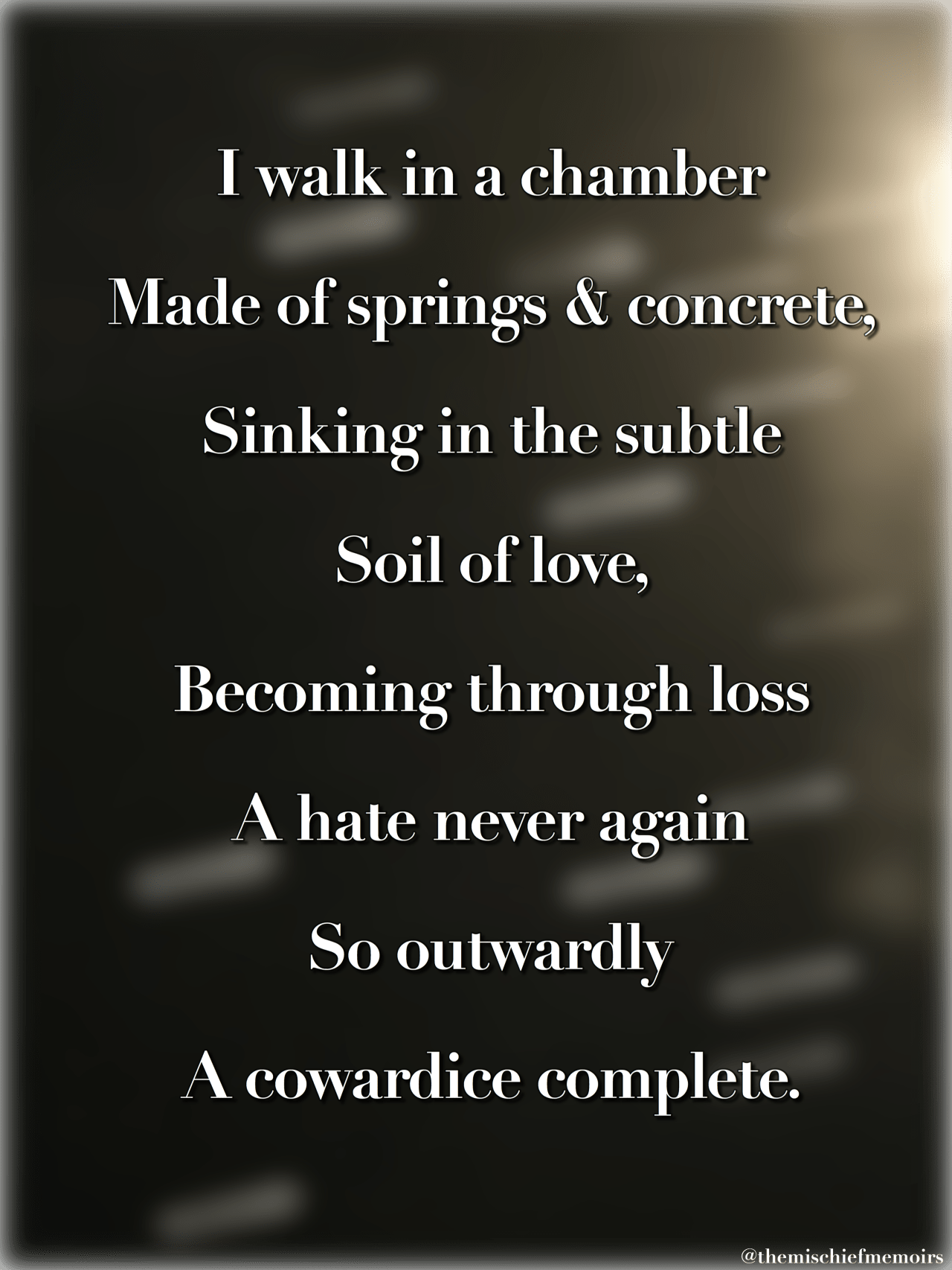 A cowardice complete.